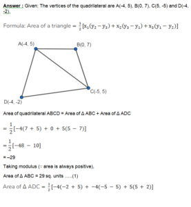 area of quadrilateral formula