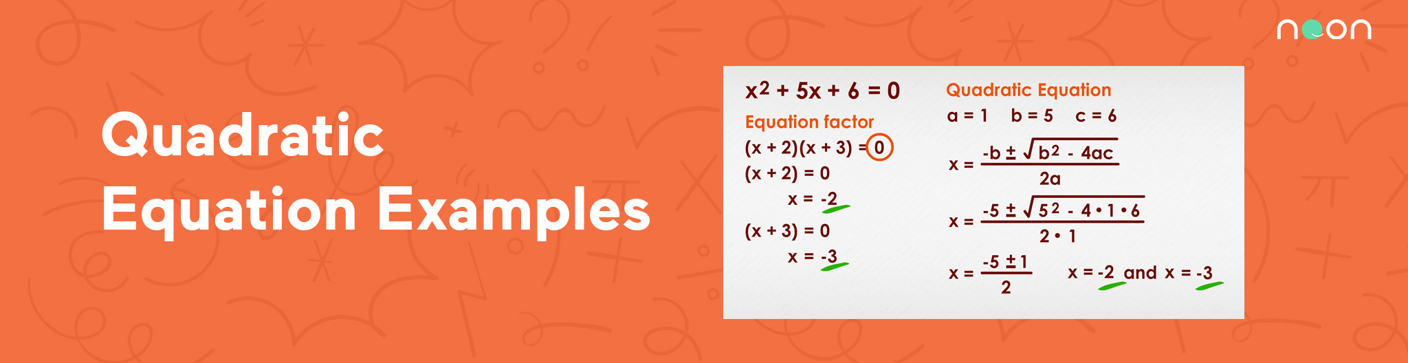 Quadratic Equation Examples 