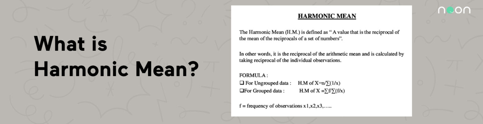 What is a Harmonic Mean?