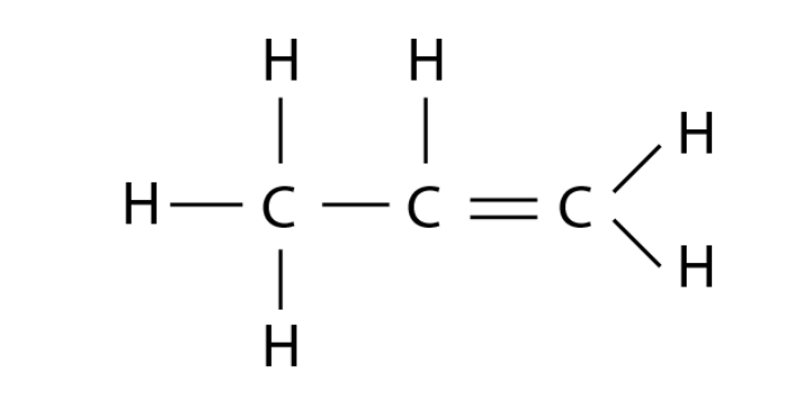 Write the structural formula of propene. - India Site