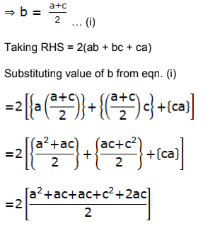 If A B C Are In Ap Prove That C2 4ac 2 Ab Ca India Site