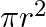 \pi {r^2}